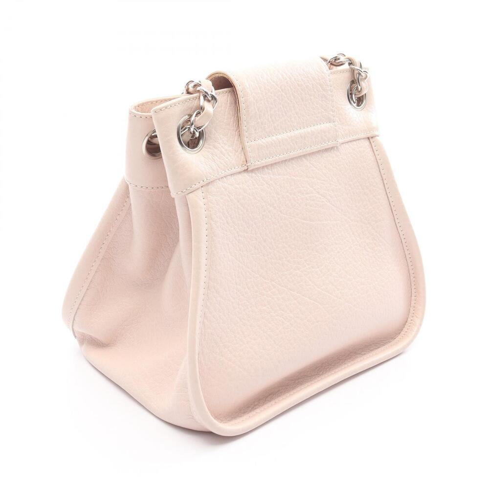 Chanel Pink Shoulder Leather Bag Pink